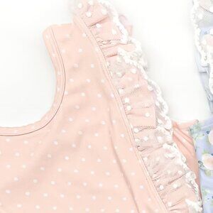 Jane + Jo Polka Dot Ruffle Swimsuit
